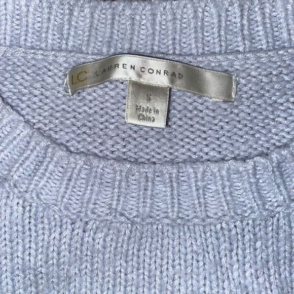 LC Lauren Conrad Blue Penguin Knit Sweater Women's Size Small - Picture 2 of 6